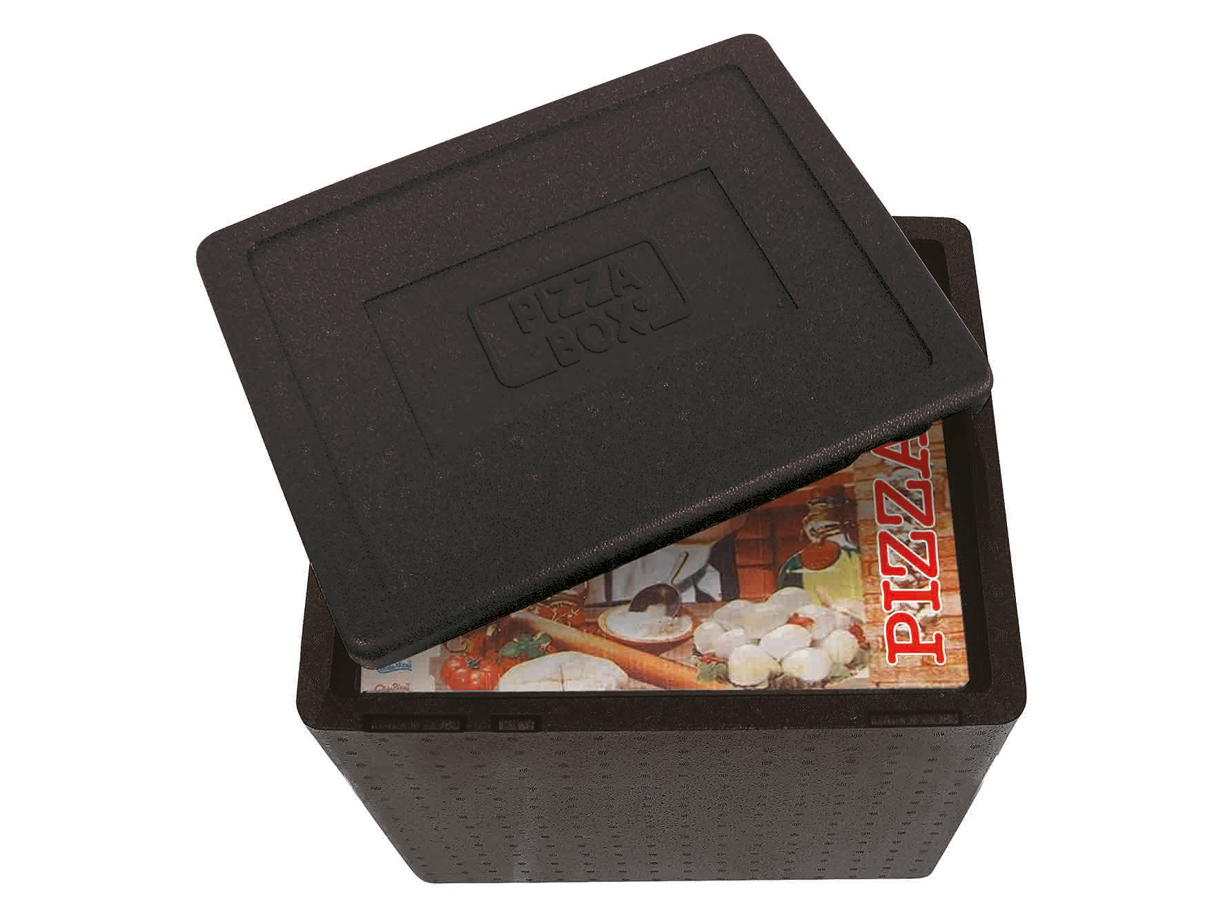 CONTENITORE ISOTERMICO NERO/ROSSO