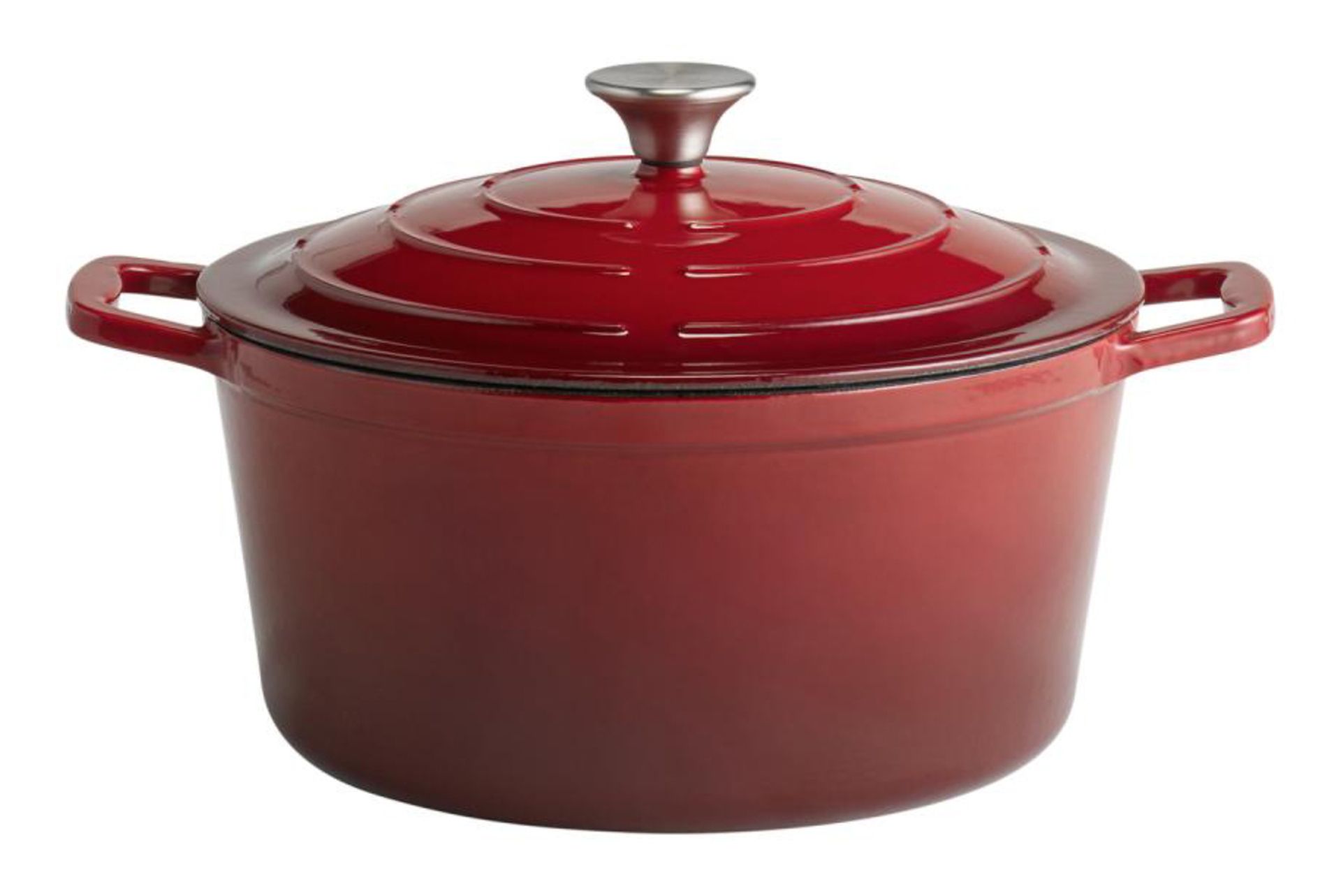 CASSERUOLA GHISA CON COPERCHIO E 2 MANICI