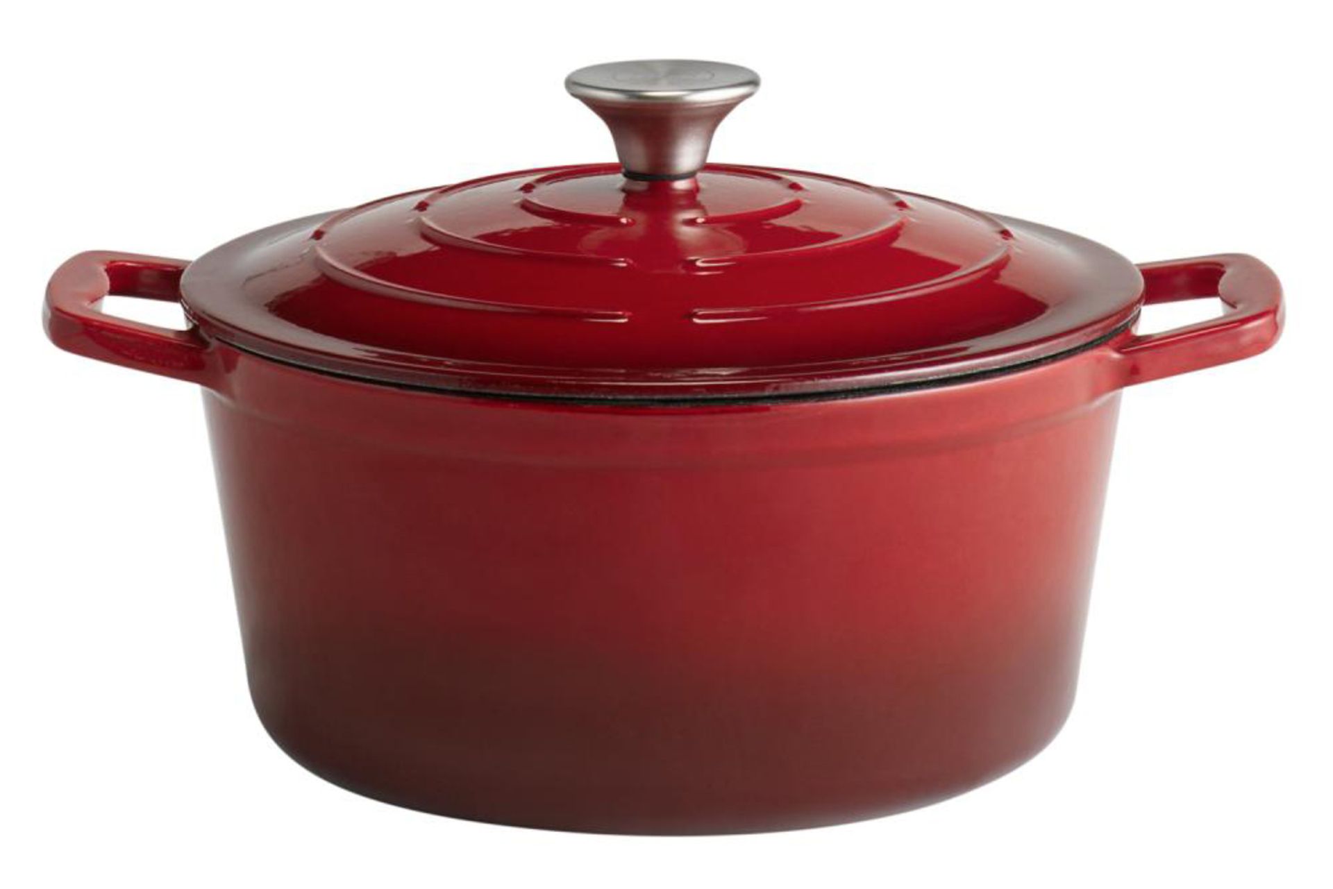 CASSERUOLA GHISA CON COPERCHIO E 2 MANICI